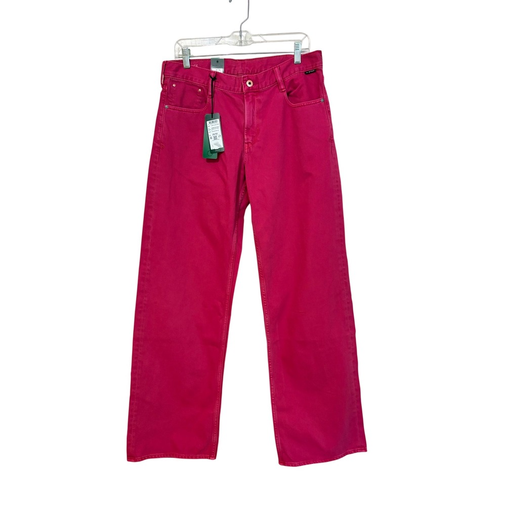 G-Star RAW Judee Loose Jeans Fuchsia Red GD Wide Leg Denim W29 L32 NWT